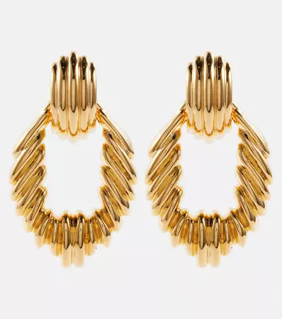 Vintage Link Clip On Earrings in Gold - Saint Laurent | Mytheresa