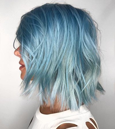 Sea foam blue hair