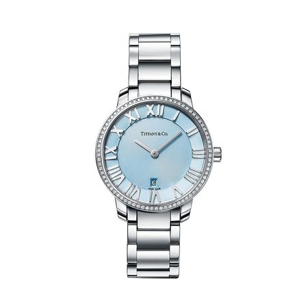 Atlas® 2-Hand 31 mm women's watch in stainless steel. | Tiffany & Co.