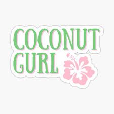 coconut girl text - Google Search