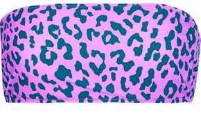 Leopard-print Bandeau Bikini Top
