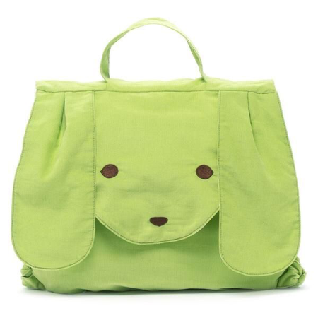 green dog bag purse