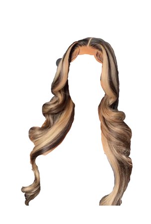 Brown/Blonde Highlighted Lace Front Wig