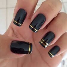 simple nails black - Google Search