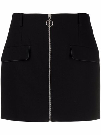 Maje front-zip fitted skirt - FARFETCH