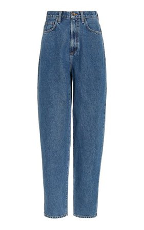 The Nara Rigid High-Rise Tapered-Leg Jeans By Goldsign | Moda Operandi