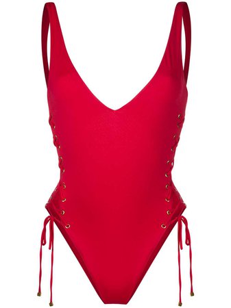 Dsquared2 lace-up Side Swimsuit - Farfetch