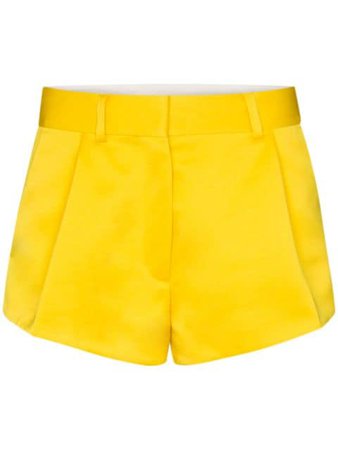 Heron Preston Tailored Mid-Rise Shorts HWCB011R208780046000 Yellow | Farfetch