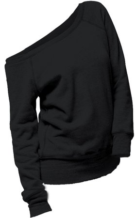 black off shoulder sweater