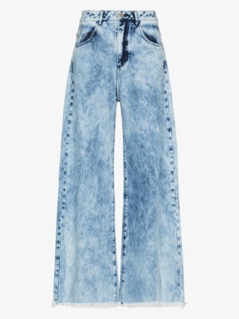 Marques'Almeida reM’Ade cropped dyed jeans | Browns