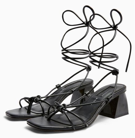 Topshop Black Lace sandals