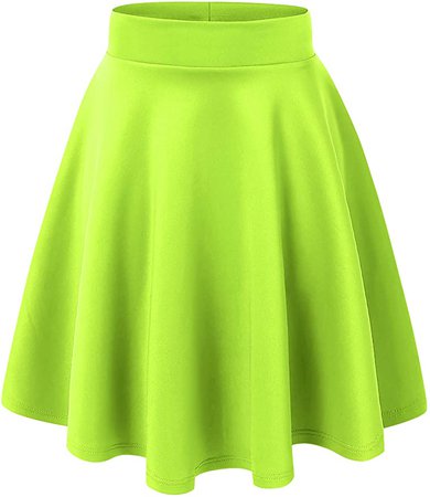 neon green skirt