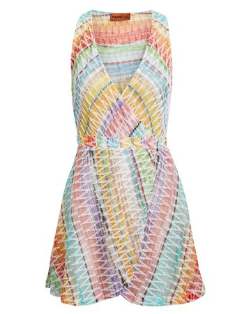 Rainbow Chevron Mini Dress