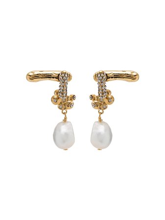 Givenchy Pearl Flower Earrings | Farfetch.com