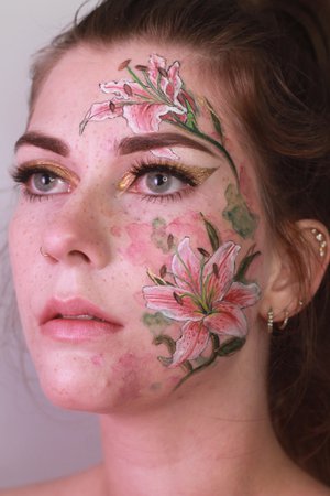 makeup art flower - Google Search