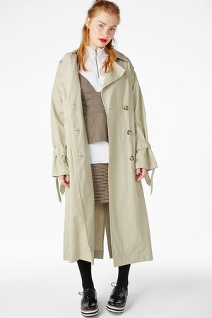 Classic trench coat - Shelly sand beige - Coats & Jackets - Monki GB