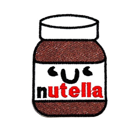 Nutella Iron On patch, cute food patches appliqué... - Depop