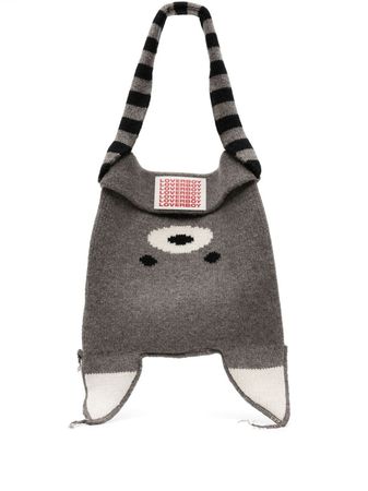 Charles Jeffrey Loverboy animal-intarsia Knitted Hat Bag - Farfetch