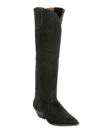 Isabel Marant Denvee Suede Tall Boots | Neiman Marcus