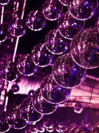 Purple aesthetic tumblr disco lights night