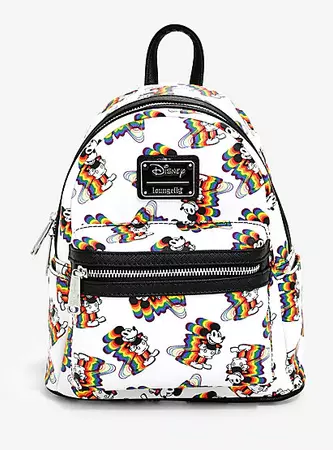 Loungefly Disney Mickey Mouse Rainbow Mini Backpack