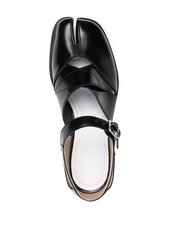 Maison Margiela Tabi leather sandals black S58WP0239PS679 - Farfetch