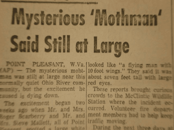 mothman newspaper