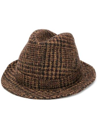 Brown Dolce & Gabbana tweed trilby hat FH430AFQMH8 - Farfetch