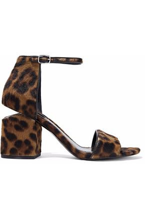 Abby leopard-print calf hair sandals | ALEXANDER WANG | Sale up to 70% off | THE OUTNET
