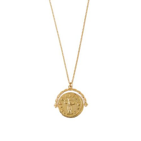 Coin Spinner Necklace - Gold