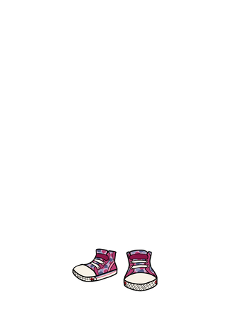 cartoon kids shoes- see Kai run sneakers pink purple camouflage