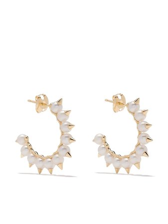 Shop TASAKI 18kt yellow gold Danger Tribe earrings with Express Delivery - FARFETCH