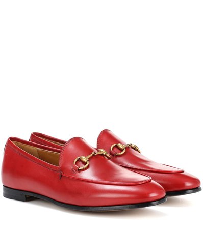 Jordaan Leather Loafers | Gucci - mytheresa.com