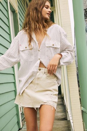 BDG Nellie Oversized Button-Down Shirt | Urban Outfitters