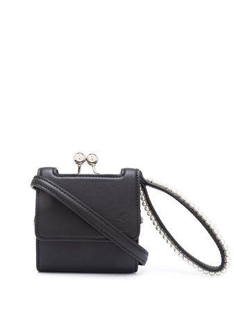Shop Simone Rocha bead-embellished crossbody bag with Express Delivery - FARFETCH
