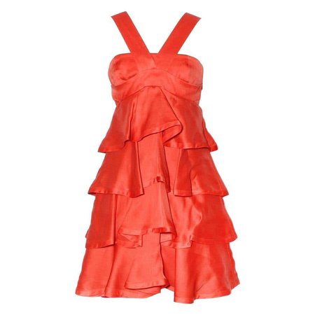 Gucci Tiered Ruffle Dress For Sale at 1stDibs