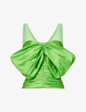 ROZIE CORSETS - Off-shoulder silk-blend corset | Selfridges.com