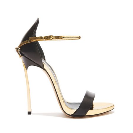 Women's Sandals in Black and Golden | Blade Penny | Casadei