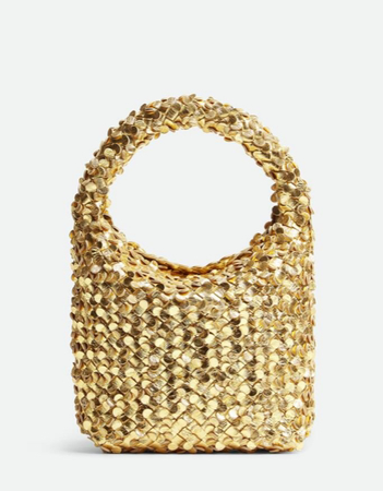 Bottega veneta gold mini bag