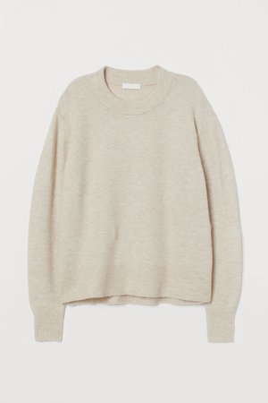Fine-knit Sweater - Light beige melange - Ladies | H&M US