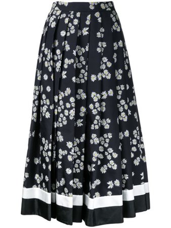 Shop multicolour Macgraw Daisy Chain silk skirt with Express Delivery - Farfetch