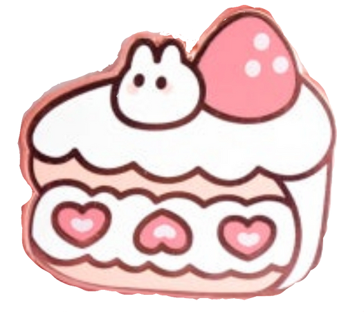 cake bunny pin kawaii