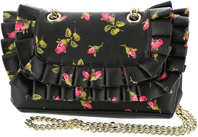 Betsey Johnson Ruffle Convertible Bag, Floral: Handbags: Amazon.com