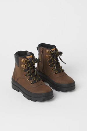 Warm-lined Boots - Dark brown - Kids | H&M US