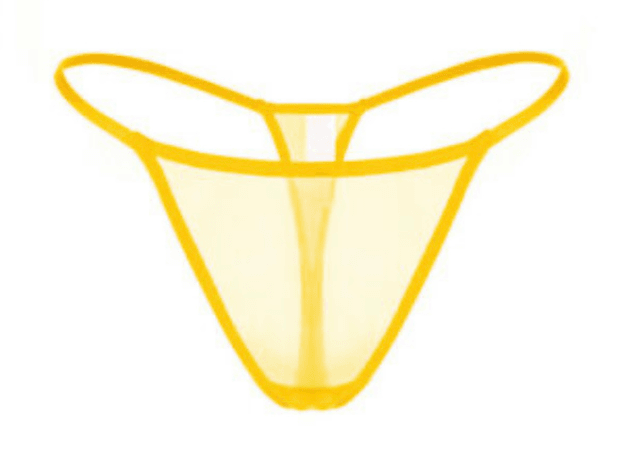 yellow thong