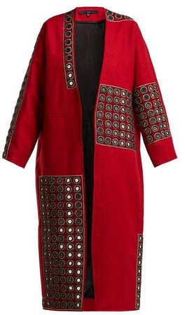 Behno - Behno X Fafine Niutao I Aotearoa Wool Coat - Womens - Red