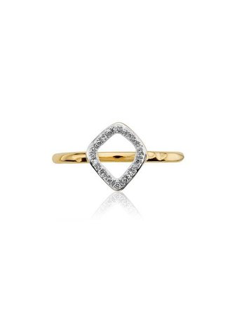 Monica Vinader 'Riva' Ring Mit Diamanten - Farfetch