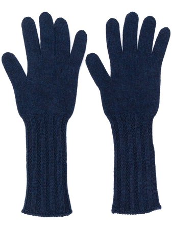Pringle Of Scotland Ribbed Scottish Gloves