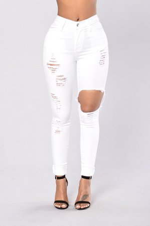 Glistening Jeans - White