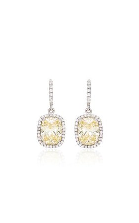 18k White Gold Vermeil, Sapphire, And Diamond Earrings By Anabela Chan | Moda Operandi